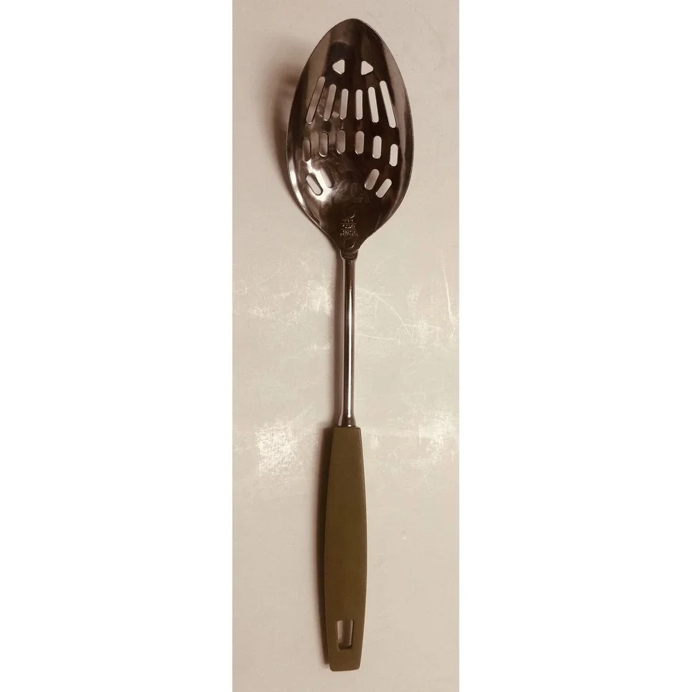 Vintage EKCO Slotted Serving‎ Spoon 12